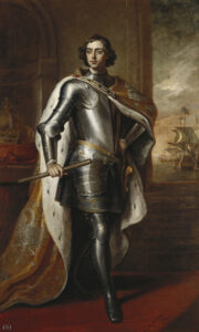 Sir Godfrey Kneller, Peter the Great, Tsar of Russia, 1698 Oil on canvas, 95.2 x 57.3 in Hermitage Museum, Saint Petersburg, Russia
