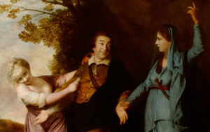 Sir Joshua Reynolds, David Garrick Between Tragedy and Comedy, 1761 Oil on canvas, 58 x 71.4 in National Trust