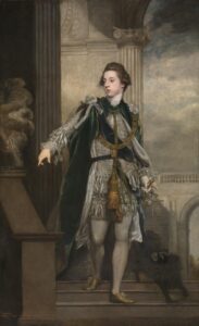 Sir Joshua Reynolds, Portrait of Frederick Howard, 5th Earl of Carlisle, 1769 Oil on canvas, 94.8 x 58.9 in Castle Howard