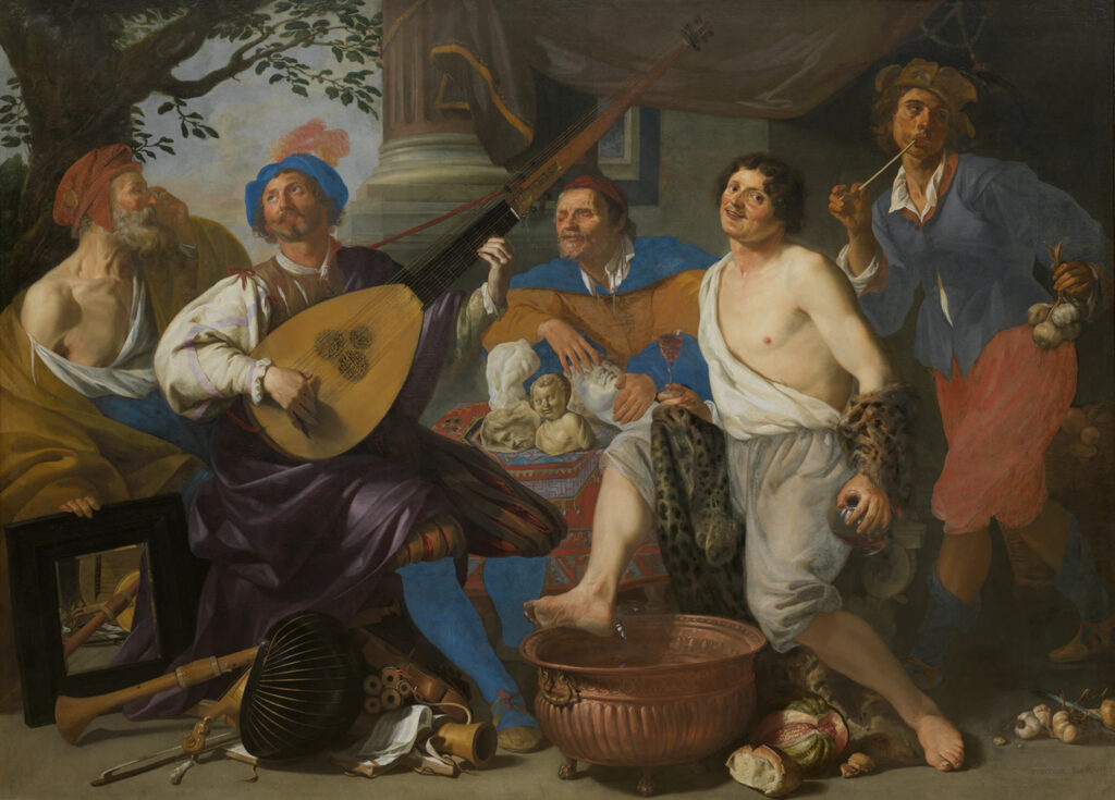 Theodoor Rombouts, Allegory of the Five Senses, c 1632 Oil on canvas, 113.3 x 81.4 in Museum of Fine Arts Ghent