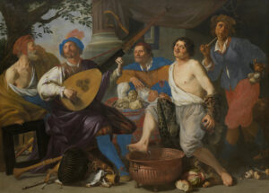 Theodoor Rombouts, Allegory of the Five Senses, c 1632 Oil on canvas, 113.3 x 81.4 in Museum of Fine Arts Ghent