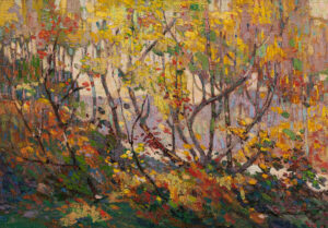 Tom Thomson, Opulent October, 1915–1916 Oil on canvas, 21.3 x 30.4 in Private Collection