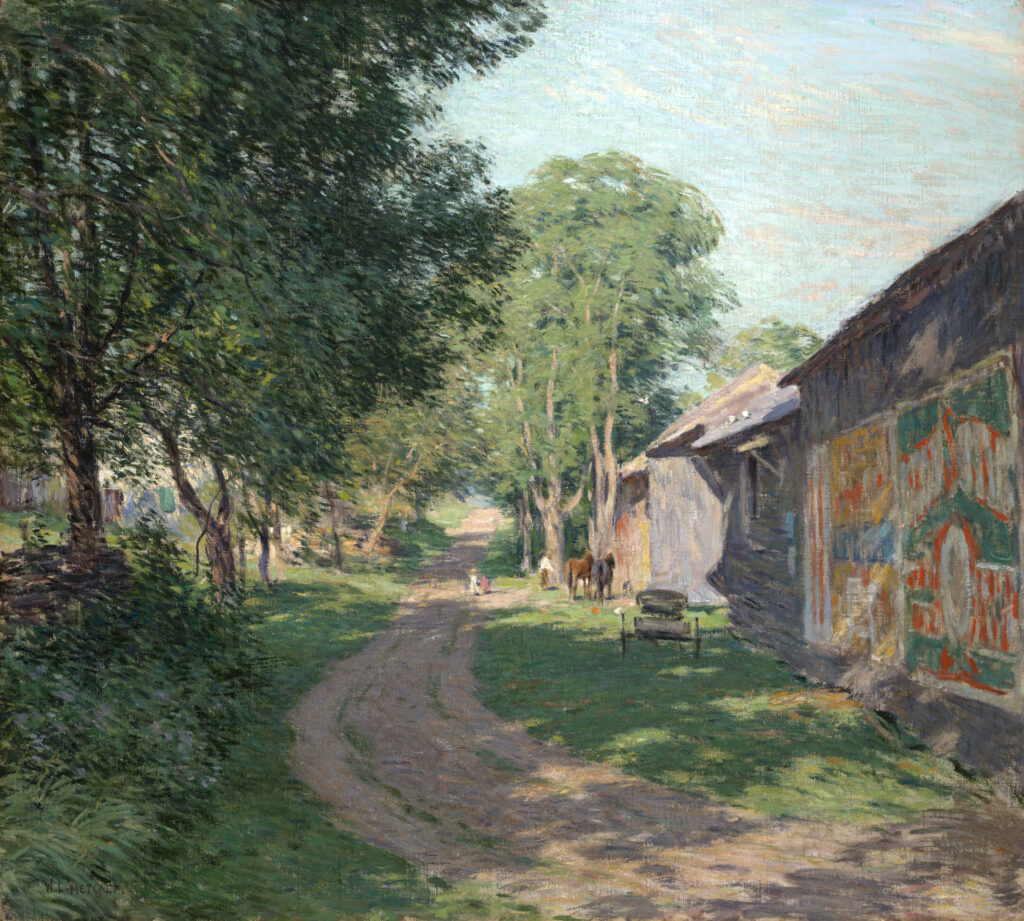 Willard Metcalf, Midsummer Shadows, 1911 Oil on canvas, 26.1 x 29.1 in Yale University Art Gallery, New Haven
