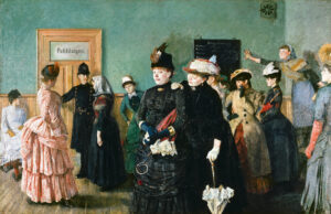 Christian Krohg, Albertine to See the Police Surgeon, 1885–1887 Oil on canvas, 82.7 x 128.1 in National Museum, Oslo
