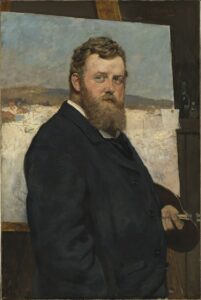 Christian Krohg, Portrait of the Painter Frits Thaulow, 1881 Oil on canvas, 39.4 x 26.3 in National Museum, Oslo