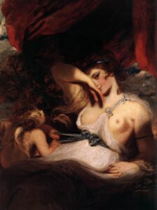 Sir Joshua Reynolds, Cupid Untying the Zone of Venus, 1788 Oil on canvas, 50.1 x 39.7 in Hermitage Museum, Saint Petersburg, Russia
