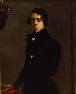 Théodore Chassériau, Self-Portrait, 1835 Oil on canvas, 39 × 32.3 in Musée du Louvre, Paris
