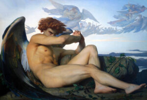 Alexandre Cabanel, The Fallen Angel, 1847 Oil on canvas, 47.6 × 74.8 in Musée Fabre, Montpellier