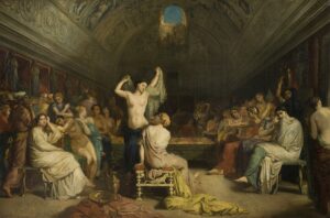 Théodore Chassériau, The Tepidarium, 1853 Oil on canvas, 67.3 × 101.6 in Musée d’Orsay, Paris
