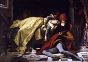 Alexandre Cabanel, Death of Francesca da Rimini and Paolo Malatesta, 1870 Oil on canvas, 72.4 × 100.4 in Musée d'Orsay, Paris