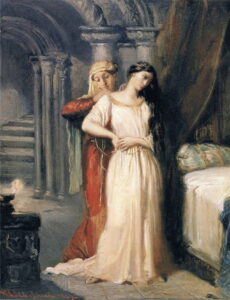 Théodore Chassériau, Desdemona Going to Bed, 1849 Oil on wood, 16.5 × 12.8 in Musée du Louvre, Paris