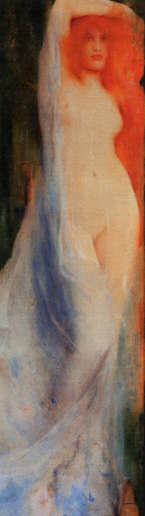 Fernand Khnopff, Acrasia, 1897 Oil on canvas, 17.7 × 59.4 in Royal Museums of Fine Arts of Belgium, Brussels (loan)