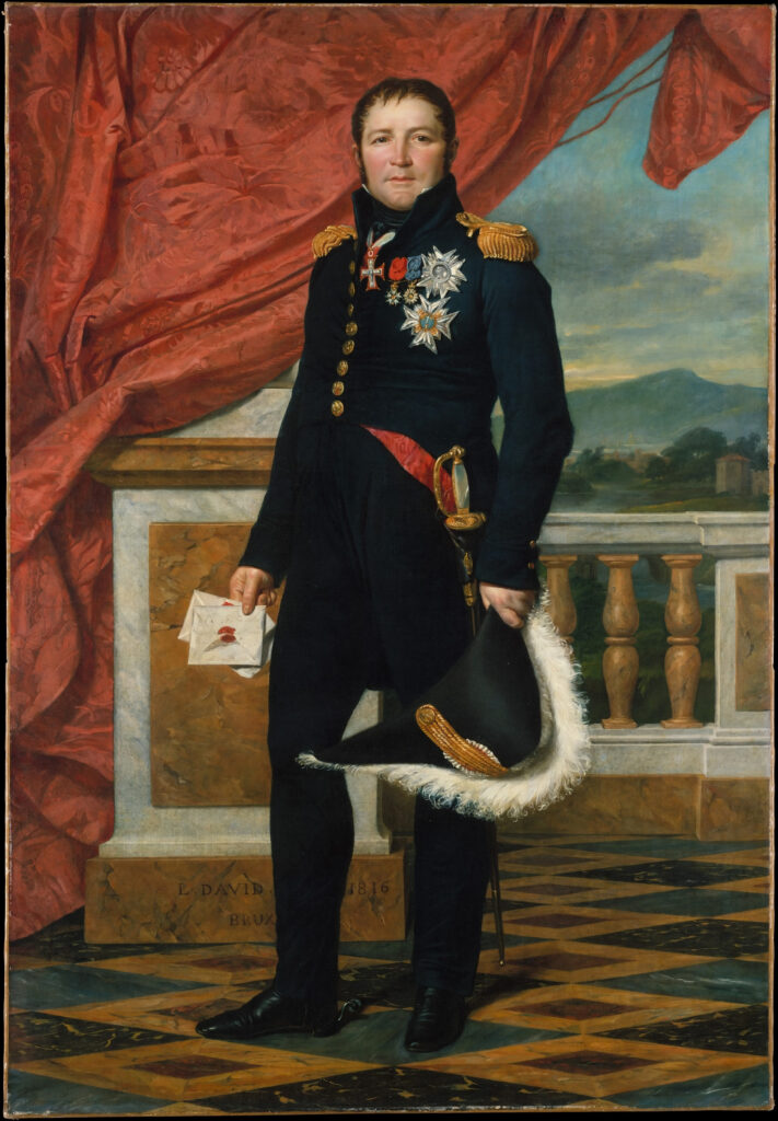 Jacques-Louis David, General Étienne-Maurice Gérard, 1816 Oil on canvas, 77.6 x 53.6 in Metropolitan Museum of Art, New York