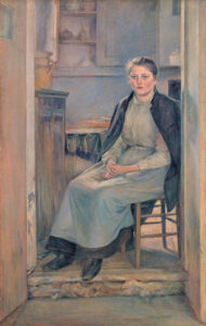 Kuroda Seiki, Female Figure (Kitchen), 1892 Oil on canvas, 70.7 x 45 in Tokyo University of the Arts Museum, Tokyo