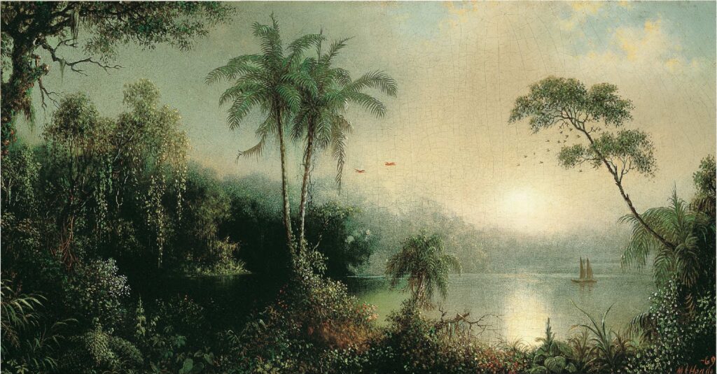 Martin Johnson Heade, Sunrise in Nicaragua, 1869 Oil on canvas, 11.8 x 23.8 in Museo Nacional Thyssen-Bornemisza, Madrid