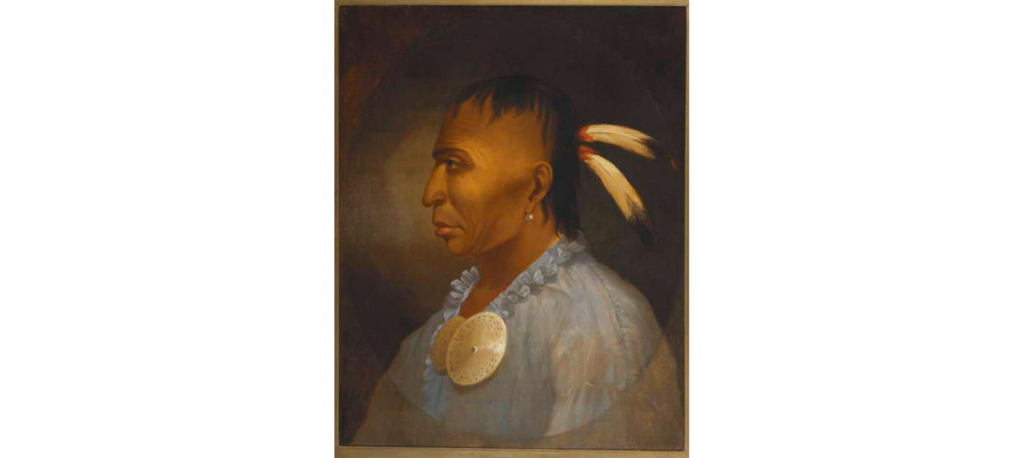 Paul Kane, Awbonwaishkum, 1849–1856 Oil on canvas, 25.2 x 19.9 in Royal Ontario Museum, Toronto, Canada