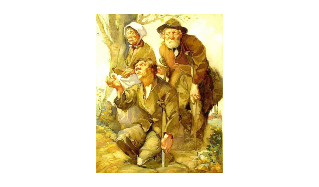 Johannes Josephus Aarts, Beggars, c 1906 Watercolor on paper, 11.8 x 9.4 in Kröller-Müller Museum, Otterlo