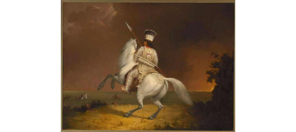 Paul Kane, The Man That Always Rides, 1849–1856 Oil on canvas, 18.2 x 24 in Royal Ontario Museum, Toronto, Canada