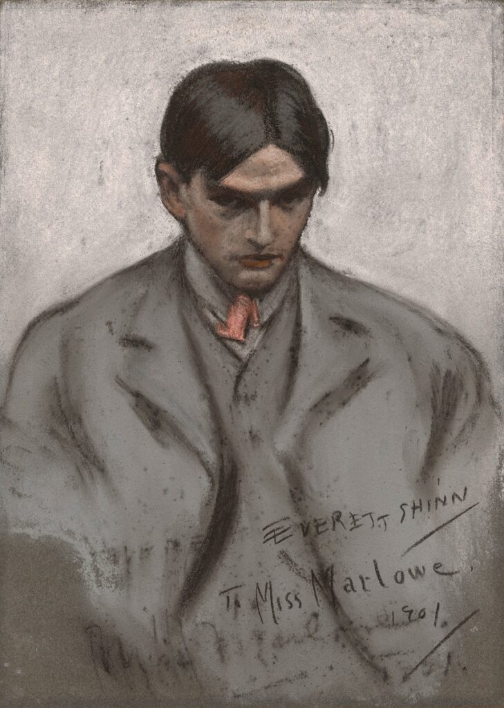 Everett Shinn, Self-Portrait, 1901 Pastel on blue paper, 14 × 10 in National Portrait Gallery, Washington DC