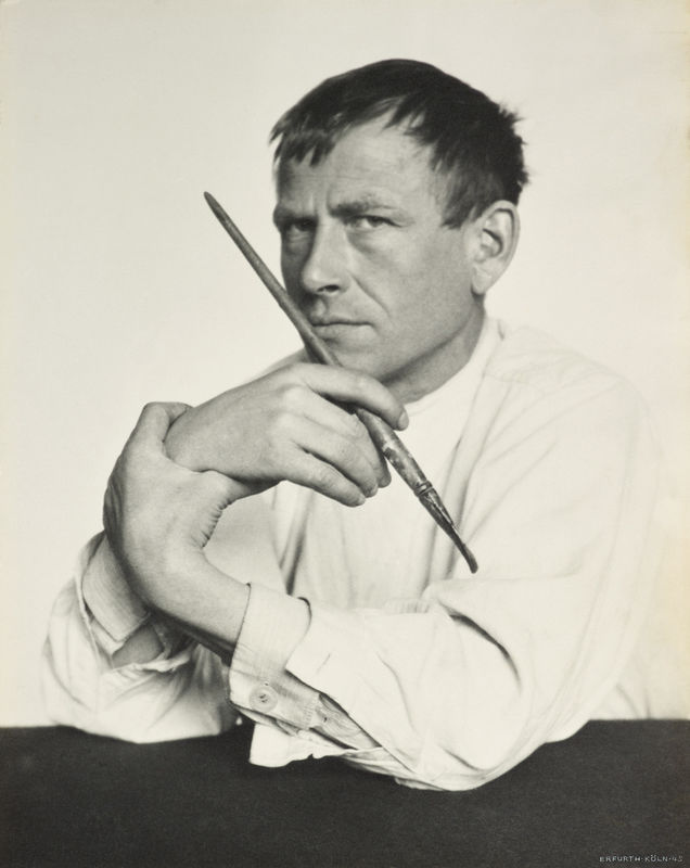 Otto Dix with a Brush, 1929 Oil print, 11.8 × 9.3 in Metropolitan Museum of Art, New York