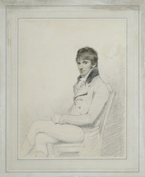 Richard Westall, Portrait of William Daniell, c 1800 Pencil, pen and ink, and wash on wove paper, 8.1 × 6.2 in Royal Academy of Arts, London