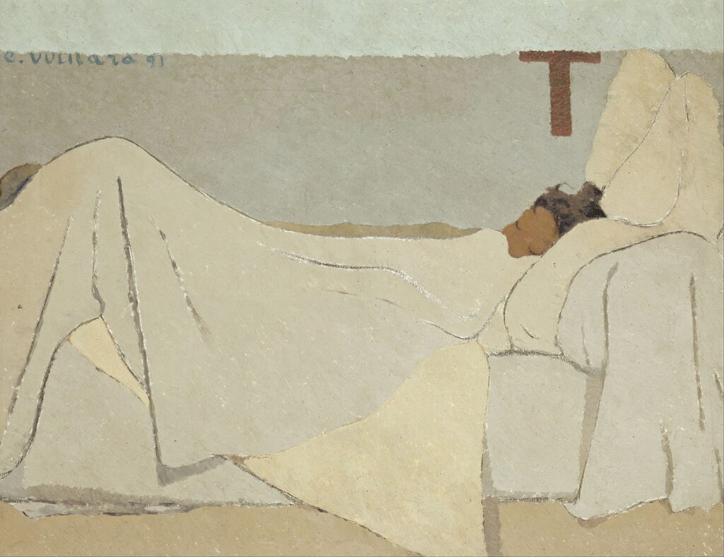 Édouard Vuillard, In Bed, 1891 Oil on canvas, 29.1 × 36.2 in Musée d’Orsay, Paris
