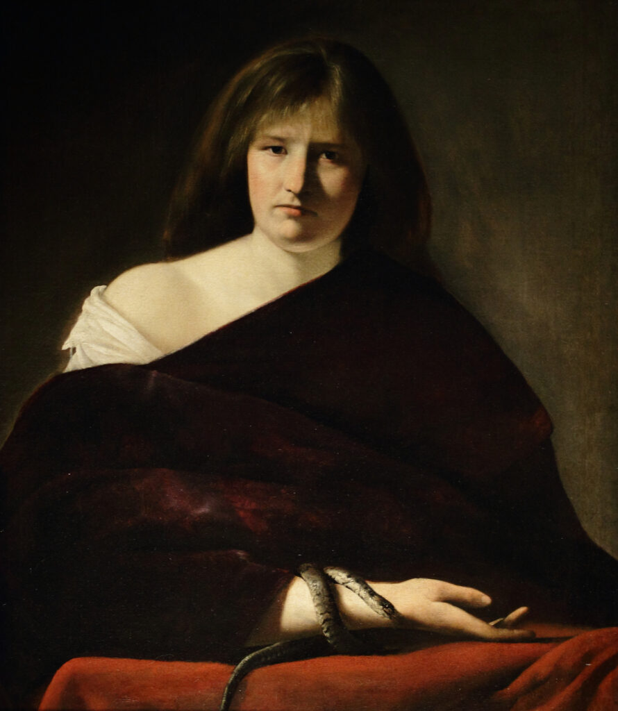 Paulus Bor, Allegorical Figure, 1630–1635 Oil on canvas, 32.2 × 27.6 in Rouen Museum of Fine Arts