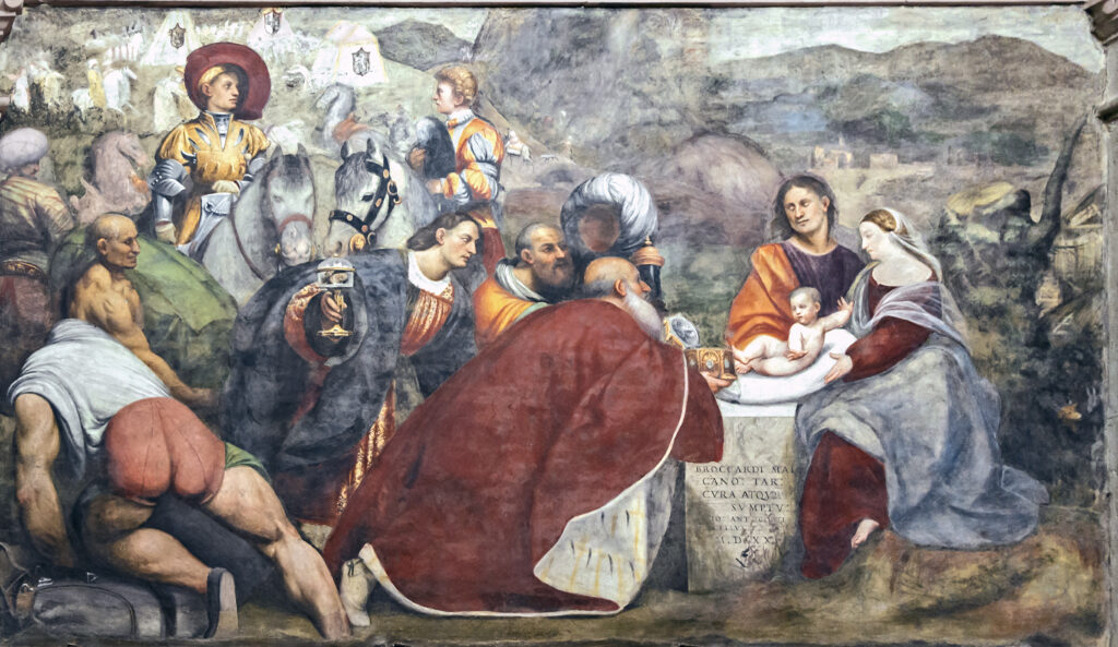Pordenone, Adoration of the Magi, 1520 Fresco Treviso Cathedral