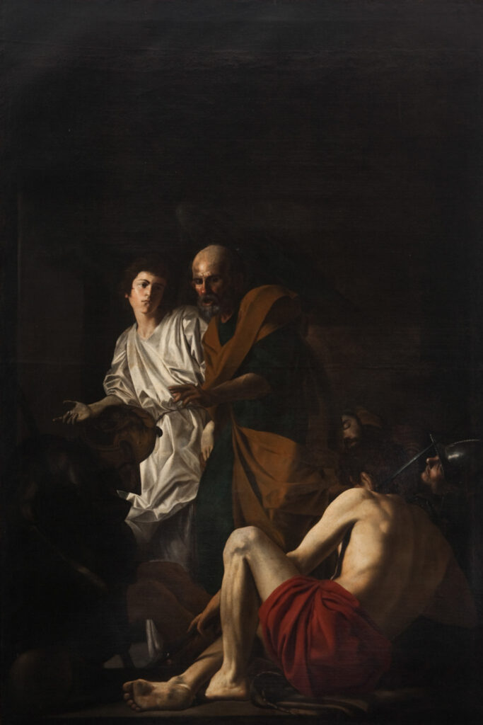Giovanni Battista Caracciolo, The Liberation of Saint Peter, 1615 Oil on canvas, 122 × 81.5 in Pio Monte della Misericordia, Naples