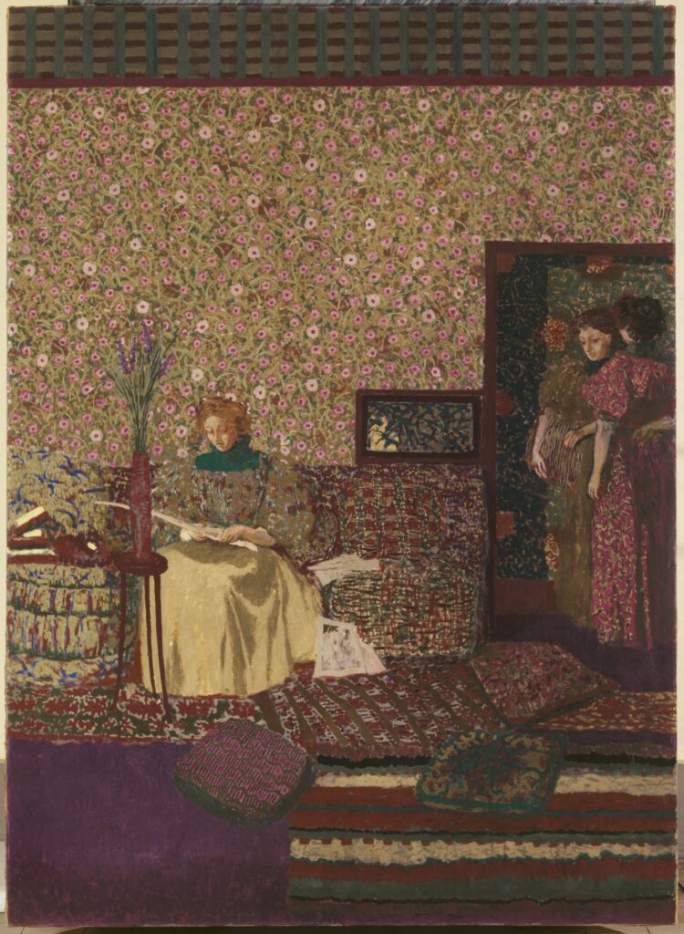 Édouard Vuillard, People in an Interior: Intimacy, 1896 Oil on canvas, 83.7 × 60.8 in Petit Palais, Paris