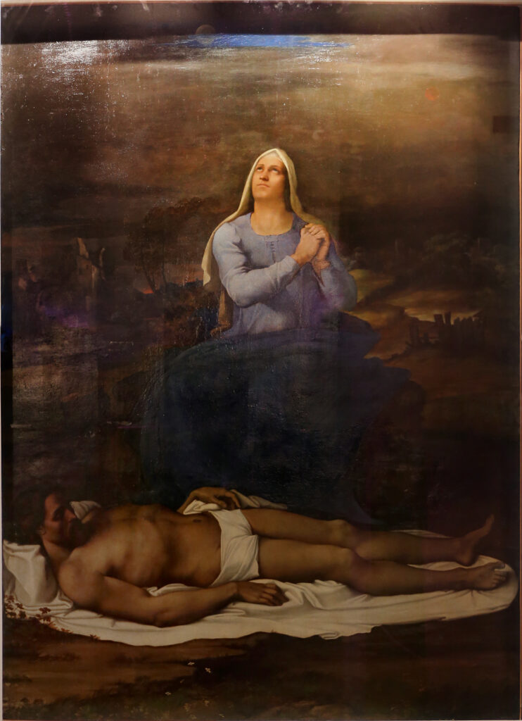 Sebastiano del Piombo, Pietà, 1516–1517 Oil on panel, 106.2 × 88.6 in Museo Civico, Viterbo
