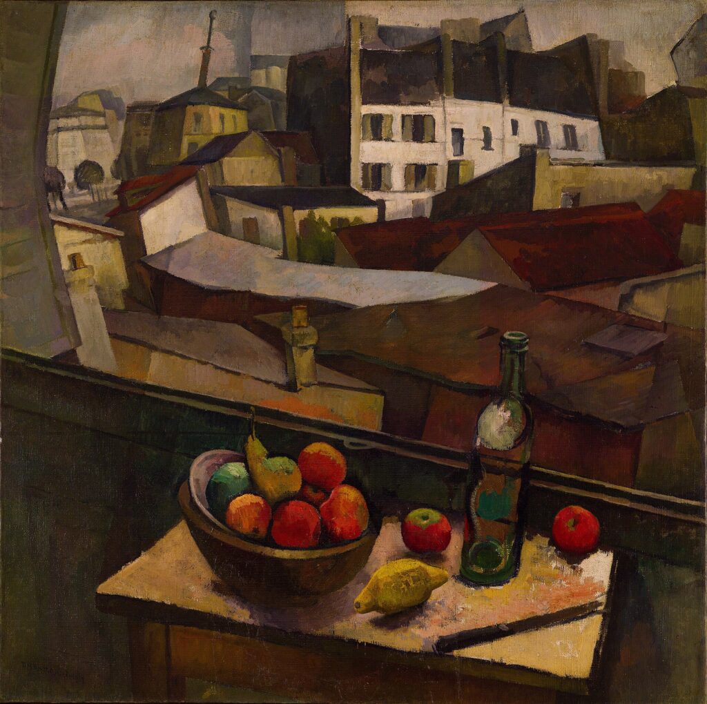 Diego Rivera, Knife and Fruit in Front of the Window, 1917 Oil on canvas, 36.1 × 36.4 in Museo Dolores Olmedo, Mexico City
