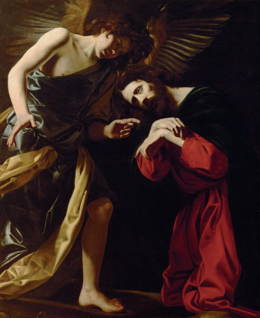 Giovanni Battista Caracciolo, Christ on the Mount of Olives, 1615–1617 Oil on canvas, 58.3 × 48.8 in Kunsthistorisches Museum, Vienna