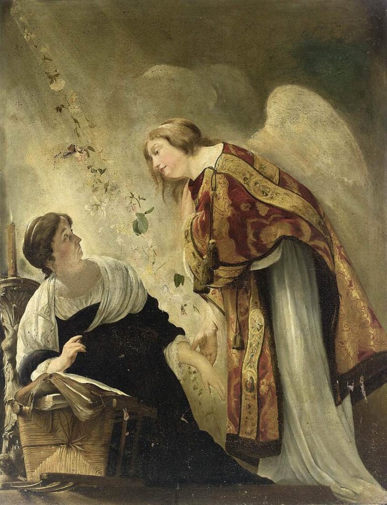 Paulus Bor, The Annunciation of the Virgin's Death, c 1635–1640 Oil on canvas, 80 × 62 in National Gallery of Canada, Ottawa