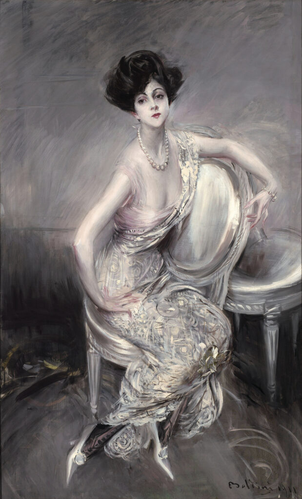 Giovanni Boldini, Portrait of Rita de Acosta Lydig, 1911 Oil on canvas, 70.9 × 43.5 in Private Collection