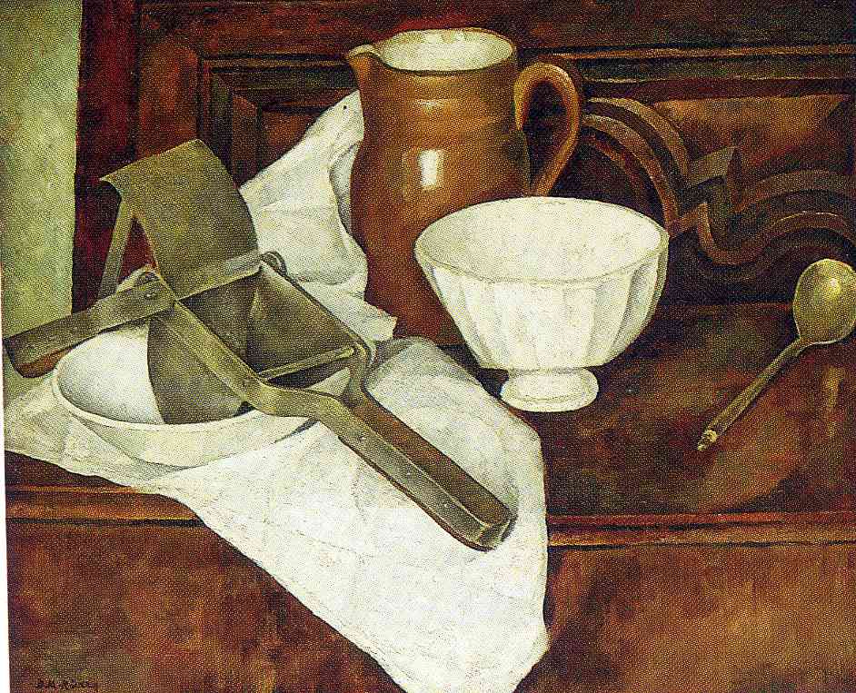 Diego Rivera, Still Life with Ricer/Still Life with Garlic Press, 1918 Oil on canvas
