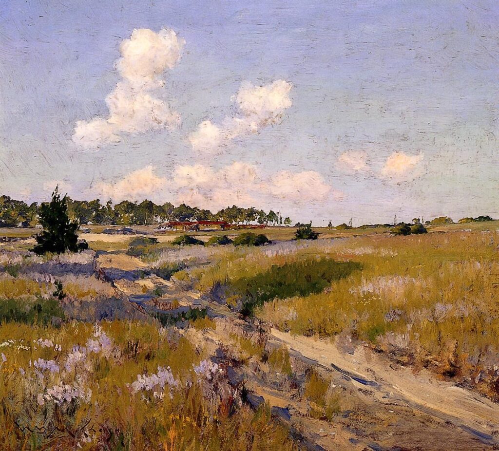 William Merritt Chase, Afternoon Shadows, c 1897 Oil on panel, 14.5 × 16 in Private Collection