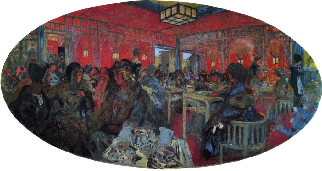 Édouard Vuillard, Le Grand Teddy, 1918 Glue distemper on canvas, 59.1 × 114.2 in Private Collection