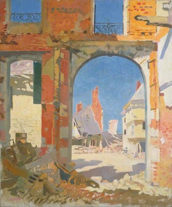 Sir William Orpen, The Girls’ College, Péronne, 1917 Oil on canvas, 30 × 25 in Imperial War Museums, London