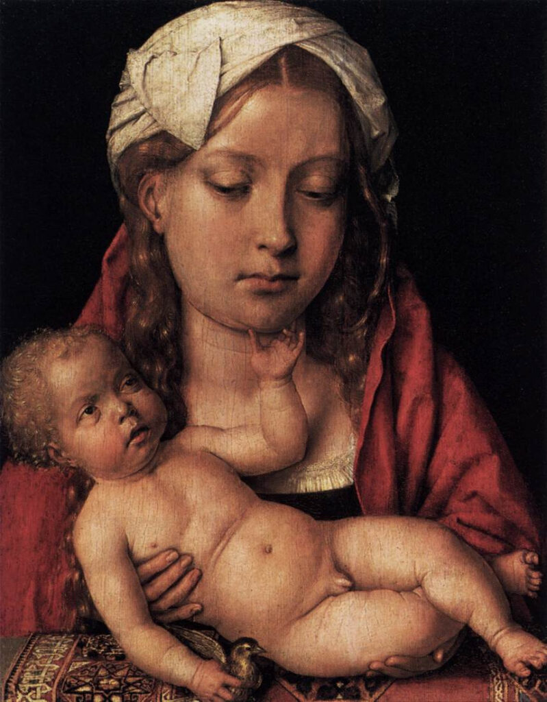 Michel Sittow, The Virgin and Child, c 1515–1518 Oil on oak panel, 13.1 × 10.1 in Gemäldegalerie, Berlin