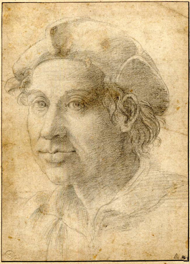 Sebastiano del Piombo, Portrait of Antonio Salamanca, c 1519 Black chalk on paper, 8.8 × 6.5 in British Museum, London