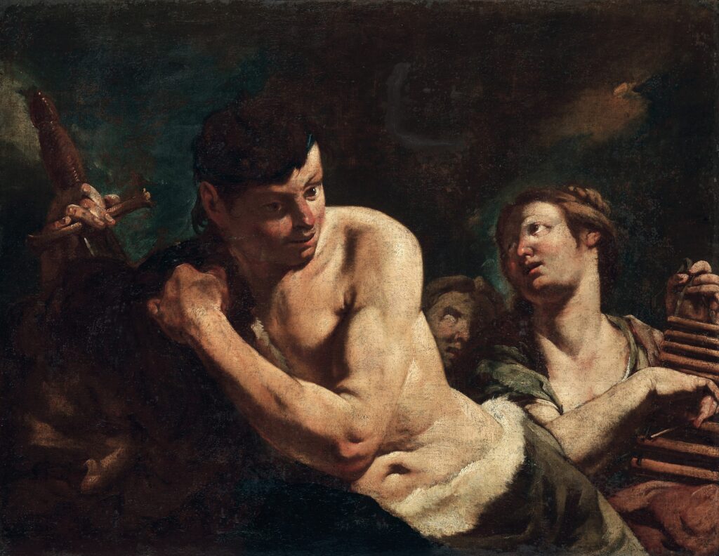 Giulia Lama, The Triumph of David with the Head of Goliath, 18th century Oil on canvas, 28 × 36.2 in Private Collection