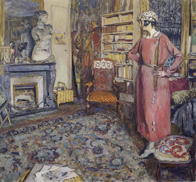 Édouard Vuillard, Venus de Milo, 1920 Glue-based distemper on board, 26 × 28.8 in Private Collection