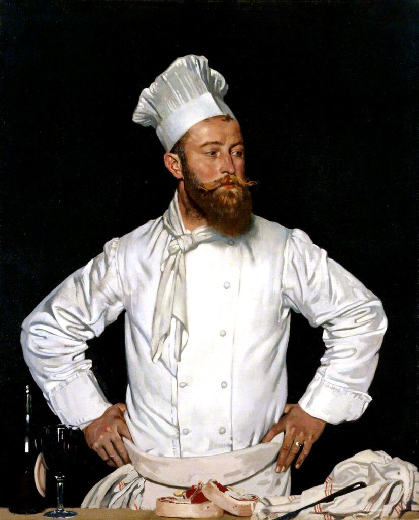 Sir William Orpen, Le Chef de l’Hôtel Chatham, Paris, 1921 Oil on canvas, 50 × 40.3 in Royal Academy of Arts, London