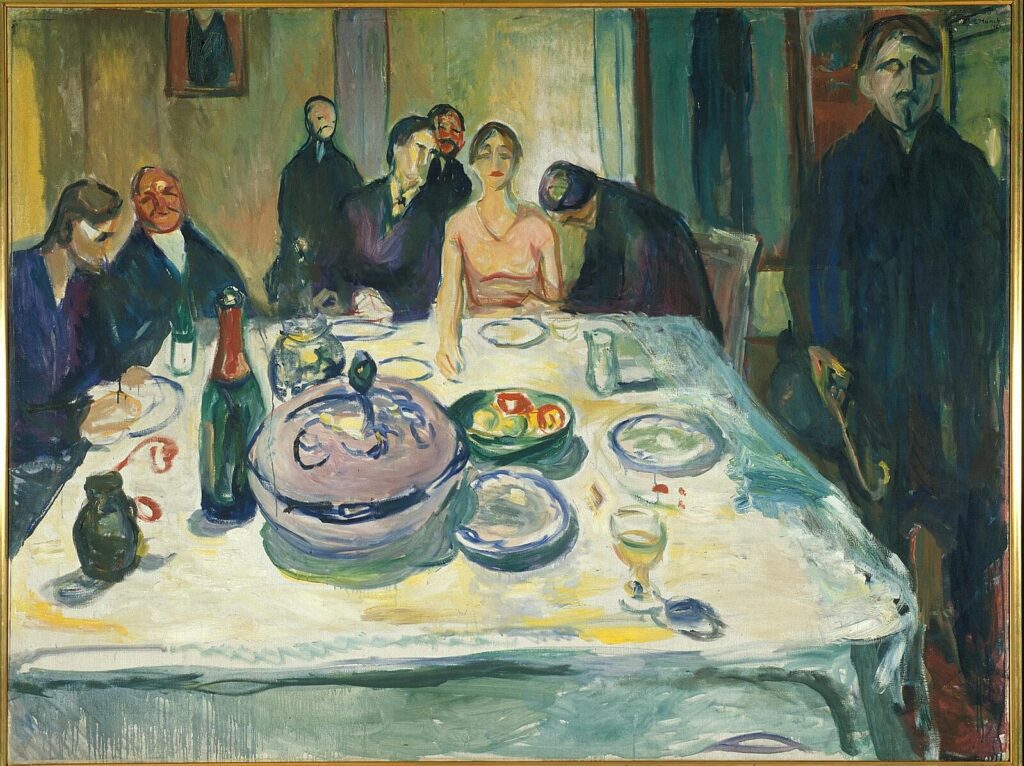 Edvard Munch, The Wedding of the Bohemian, 1925–1926 Oil on canvas, 52.9 × 70.2 in Munch Museum, Oslo