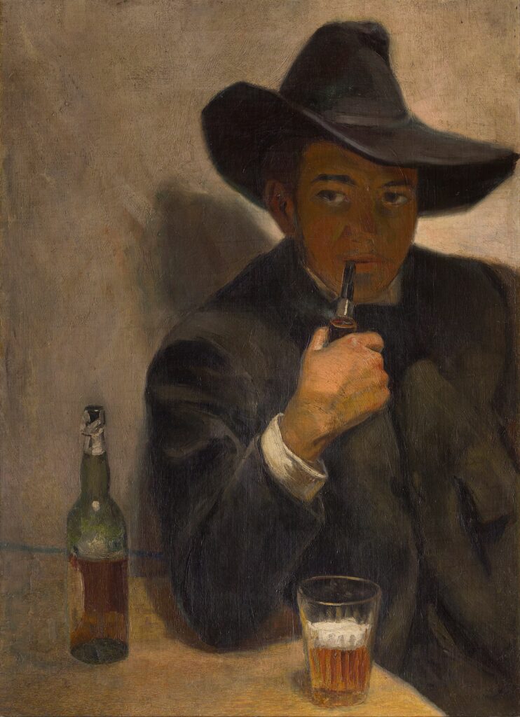 Diego Rivera, Self-Portrait with Broad-Brimmed Hat, 1907 Oil on canvas, 33.3 × 24.2 in Museo Dolores Olmedo, Mexico City