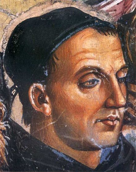 Posthumous portrait of Fra Angelico, c 1501 Fresco Orvieto Cathedral, Orvieto, Italy