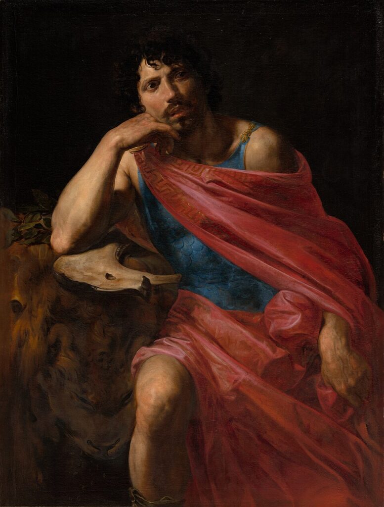 Valentin de Boulogne, Samson, 1630–1631 Oil on canvas, 53.4 × 40.5 in Cleveland Museum of Art