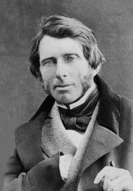 John Ruskin, 1863 Albumen carte-de-visite photograph, 3.5 × 2.1 in National Portrait Gallery, London