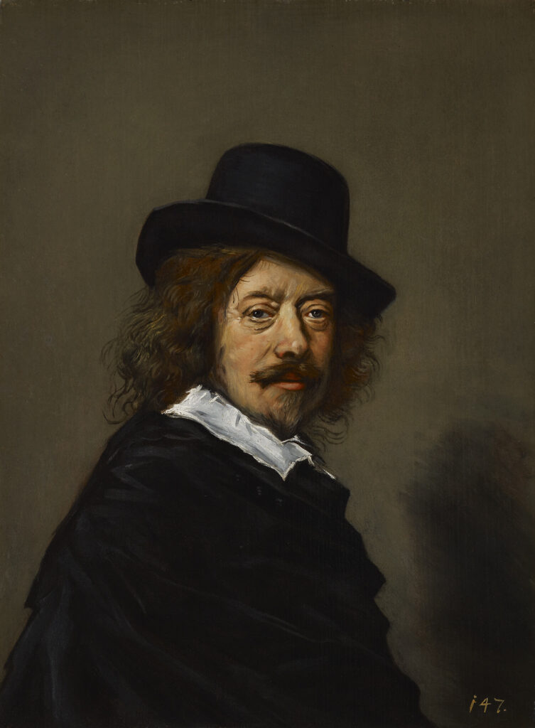 Portrait of Frans Hals, c 1650 Oil on panel, 13.5 × 10 in Indianapolis Museum o